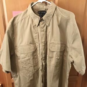 5.11 tactical Khaki Short Sleeve tactical shirt XL